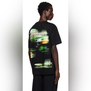 WOOYOUNGMI Black Light Graphic T-shirt